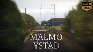 Train Drivers View MalmöYstad [upl. by Dnanidref389]