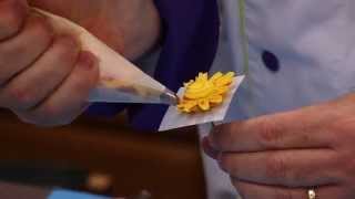 How to Make Buttercream Flowers and Borders with Petal and Leaf Tips  Global Sugar Art [upl. by Mab104]