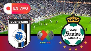 ⚽EN VIVO QUERETARO VS SANTOS  Mexican Liga BBVA MX 2024  eFootball PES 21 Simulation [upl. by Aruon916]