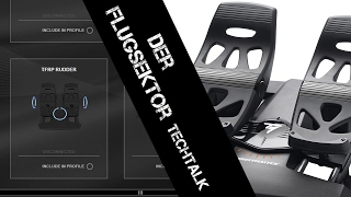 Thrustmaster TFlight Rudder Pedals TFRP1 deutsch [upl. by Nisen]