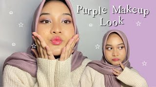 Purple Makeup Look👾 Makeup Tutorial [upl. by Einner]