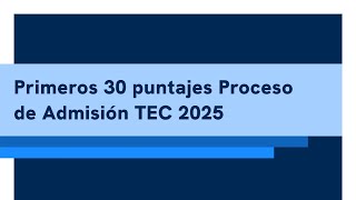 Acto de reconocimiento Mejores Puntajes Admisión 20242025 [upl. by Nerval]