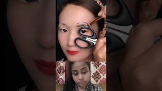 How To Use Eyebrow Stencil Perfect Eyebrows With Eyebrow Stencil eyebrows trending shorts [upl. by Ahsemat]