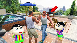 Franklin Met Shinchan Pinchan And Franklin in GTA 5 Indian Bikes Driving 3D [upl. by Nnaira227]