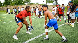 TATTED UP 13 YEAR OLD EXPOSES D1COMMITS FOR 1000 ATL 1ON1S W TRAVIS HUNTER [upl. by Eileek]