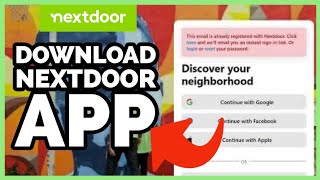 Download Nextdoor App How to Install Nextdoor App 2023 [upl. by Oicram268]