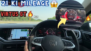 Volkswagen Virtus Mileage Test On Highway  Cylinder Deactivation Technology Actually Works… [upl. by Annyahs]