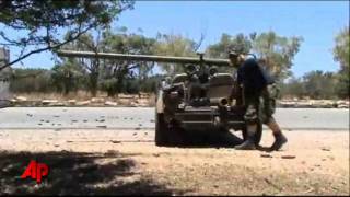 Raw Video Rebels Battle Libyan Forces [upl. by Madid]