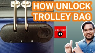 how to unlock vip suitcase how to unlock vip trolley combination lock 20192020 Hindi [upl. by Boswall]