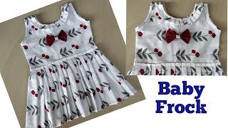 Baby frock cutting and stitchingvery easy baby frock for 6 months to 1yr babybaby frock designs [upl. by Helve]