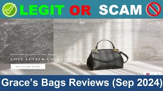 Grace’s Bags Reviews  Jun 2024 Beware of Scam Watch Now [upl. by Darra]