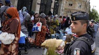 France busses migrants and homeless out of Paris for Olympics [upl. by Neeham]