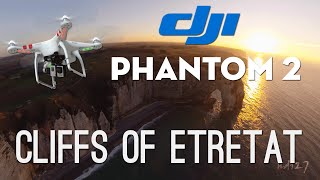 DJI Phantom 2  GoPro 3  Cliffs of Etretat France [upl. by Arukas]