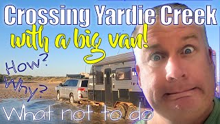 Crossing Yardie Creek with a big caravan [upl. by Viviene]