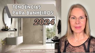 Sete tendências para banheiro em 2024 em projetos incríveis [upl. by Selda]