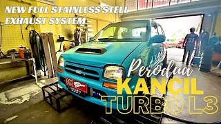 NEW FULL STAINLESS STEEL EXHAUST SYSTEM  PERODUA KANCIL TURBO L3 [upl. by Lanie]