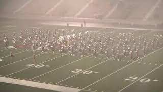 Massillon Tiger Swing Band halftime show 82820 in an all out cloudburst [upl. by Sherrard309]