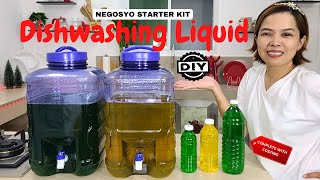 Starter Kita DIY Dishwashing Liquid with Costing  Tipid Tips Atbp [upl. by Tremain]