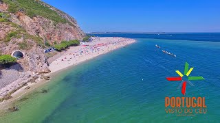 Portinho da Arrabida 🏖️ Praia do Creiro amp Praia da Figueirinha aerial view4K Ultra HD [upl. by Eberle]