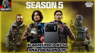 Call Of DutyWarzone MobileXiaomi Poco X5 5GSnapdragon 695 Battle Royale [upl. by Artus]