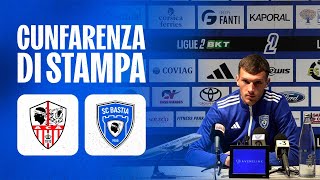 J10  AC Ajaccio  SC Bastia A Cunfarenza di stampa dAnthony Roncaglia [upl. by Cykana]