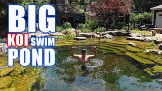 COOLEST RECREATION POND with KOI Greg Wittstock The Pond Guy [upl. by Donavon]