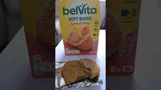 BELVITA SOFT BAKES APRICOT FILLED biscuit apricot snacks shorts [upl. by Studdard588]