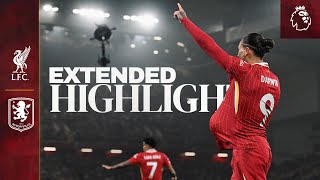 Extended Highlights Liverpool 20 Aston Villa  Three Anfield wins in a week [upl. by Fitz]