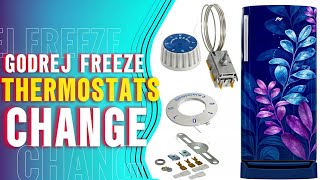 How to Change Thermostats godrej Freeze  Replies thermostats in godrej refrigerator [upl. by Ayerhs140]