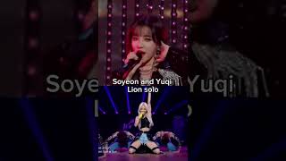 Soyeon and Yuqi lion solo kpop gidle soyeon yuqi [upl. by Odareg31]