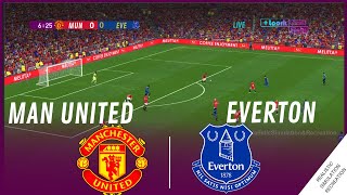 Manchester United vs Everton  Premier League Mar 8 2024 • Videogame Simulation [upl. by Ennovi]