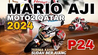 Hasil Moto2 Qatar 2024  Mario Aji Finish Naik 2 Posisi dari Starting Grade [upl. by Garry]