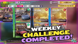 Forza Horizon 5 Weekly Hot Wheels Danger Sign Challenge Canyon Jump Complete Guide [upl. by Mirella]