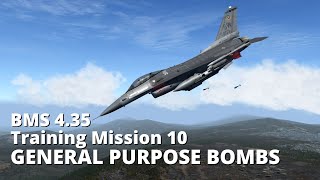 BMS 435 Training Mission 10 GENERAL PURPOSE BOMBS  CCIP CCRP DTOS Popup Attack Lofting Attack [upl. by Pentha]