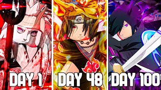 Spending 100 Days as the LEGENDARY UCHIHAS in Shindo Life  Roblox [upl. by Gnes292]