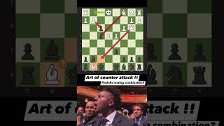 COUNTER ATTACK viral sacrifice brilliantedit chess puzzle shorts [upl. by Retluoc]