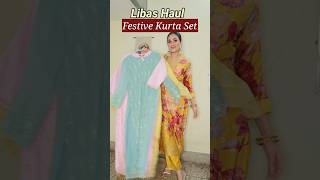 Rakhi outfits  festive kurta setl libas haul rakhispecial rakhioutfitideas [upl. by Yadroc555]