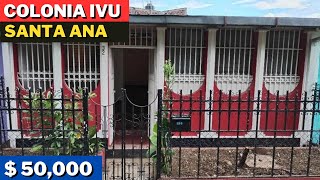 Se Vende Casa en Colonia IVU en SANTA ANA  El Salvador [upl. by Nivert]