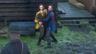 Murdering the twins girlfriend in front of them  RDR2 [upl. by Dugas]