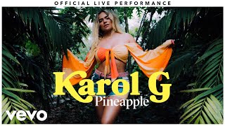 Karol G  quotPineapplequot Official Live Performance  Vevo [upl. by Ennovad451]