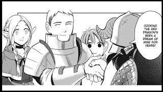 Senshi Joins Laios Party  Dungeon Meshi COMIC DUB [upl. by Sivahc]