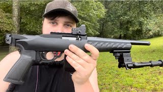 Ruger 1022 Charger in 22 Long Rifle with Binary Trigger and Drum Magazine [upl. by Eerized]