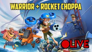 Boom Beach Warships Season 64 Warrior and Rocket Choppa [upl. by Nrubloc]