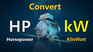 HP to KW  KW to HP  Horsepower to kilowatt [upl. by Gilges]