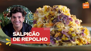 Salpicão de repolho com creme de castanha  Felipe Bronze  Perto do Fogo [upl. by Nyrraf]