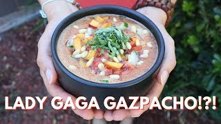 Lady Gaga Gazpacho Recipe  Plus new blender review [upl. by Etnoved46]