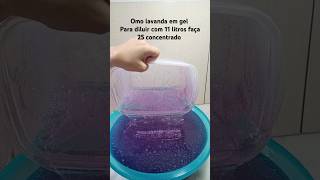 Como fazer omo lavanda em gel para diluir 11 litros faça 25 litros concentrado 😱 [upl. by Airad]