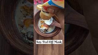 Peel Off Mask at Home skincare shortsfeed diy youtubeshorts ytshorts [upl. by Nekal]