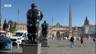 Botero a Roma le sculture monumentali nelle piazze della Capitale [upl. by Odlabu]