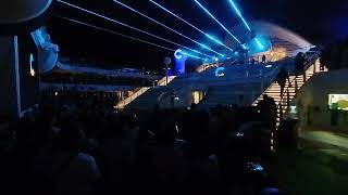 Santuario dei Cetacei  Light show  Costa Smeralda [upl. by Argent]